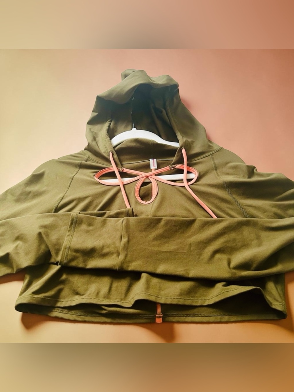Free People Movement Sweatshirt Olive green NWOT/M - Picture 5 of 8